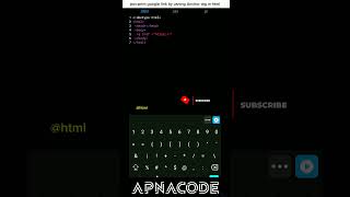 Print Google Link By Using Anchor Tag In Html