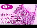 Como hacer una bolsa con anillas de lata: Bolsa de Corazones Parte 1