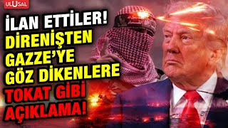 Resmen Ilan Ettiler Filistin Direniş Örgütleri Gözünü Gazzeye Dikenlere Tokat Gibi Yanıt Verdi