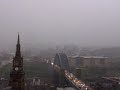 Lightning Strikes Tyne Bridge. Filmed from Top floor