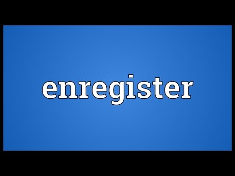 Header of enregister