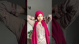 Party Wear Hijab Style With Earrings Elegant & Easy Tutorial