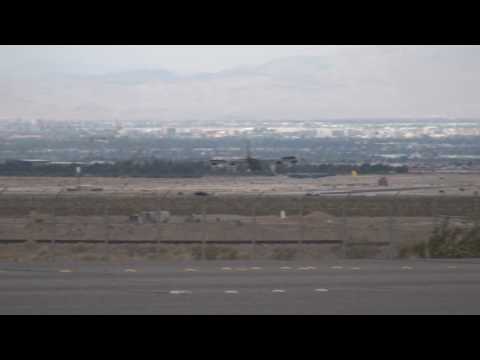 3 B-52's arrive at Nellis AFB.