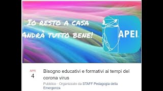 Bisogni educativi e formativi ai tempi del corona virus di Loredana Piccolo