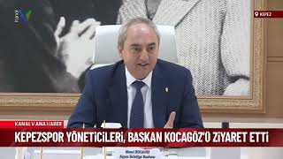 Kepezspor Başkanı Mehmet Kara Kepez Belediye Başkanı Mesut Kocagözü Ziyaret Etti