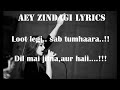 Aey Zindagi Ost Lyrics   Aima Baig & Nabeel Shaukat   New Song 2019   Lyrical Video   Hum TV   YouTu