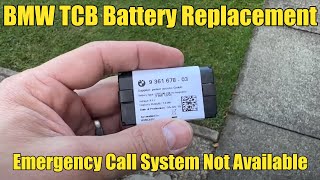 Bmw X4 Tcb Battery Change. Sos Emergency Call System Not Available Error