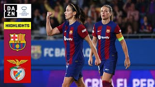 HIGHLIGHTS | Barcelona vs. Benfica -- UEFA Women's Champions League 2023-24 (Español)