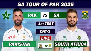 Stan Vs South Africa 1St Test Day 3 Live Commentary Pak Vs Sa Live Cricket Match