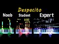 5 Levels of Despacito (Piano): Noob to Expert
