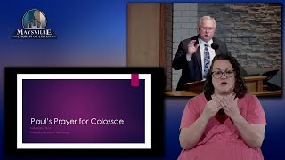 Paul's Prayer for Colossae, Tim Orbison, January 22, 2023
