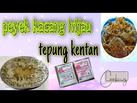 peyek kacang hijau tepung kentan renyah dan gurih