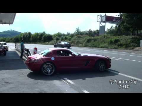 Mercedes-Benz SLS AMG sound - startup & accelerations; 1080p HD