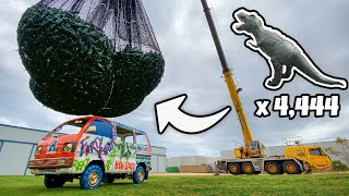 4,444 Rexys Vs. Minivan From A Crane! (1 Billion Views Celebration)