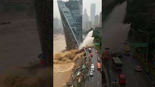 The Flood Caused The Levee To Collapse The Huge Building To Collapse