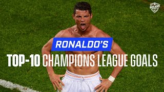 Cristiano Ronaldo Top-10 Champions League Goals | Man United, Madrid, Juve | CBS
