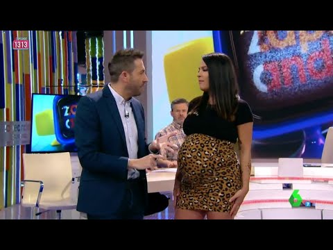 Lorena Castell llega a Zapeando con el embarazo muy avanzado: "Todo preparado por si rompes aguas"