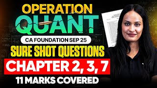 Quanative Apude Sure Shot Questions - Chapter 2,3 & 7 Ca Foundation Sep25 Shivani Sharma