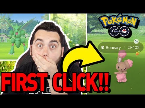 FIRST ENCOUNTER!! NEW SHINY BUNEARY EASTER EVENT in POKEMON GO! Shiny Scyther and More!