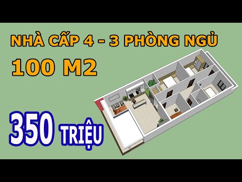 Nhà Cấp 4 - 3 Phòng Ngủ Với Diện Tích 100 M2 Rất Đẹp và Tiện Nghi 2020