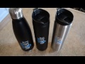 Video WaterVault Double Wall Vacuum Insulated Sports Tumbler, 18/8 Stainless Steel Water Bottle