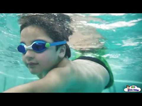 Kid swimming in the pool || Family Fun Pool Time Kids swimming lessons #JaiBistaShow