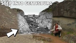 The Rebel Sharpshooter At Gettysburg Civil War Then & Now