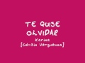 Karina-Te quise olvidar(cd2009)