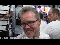 Freddie Roach "GSP is going to knock Koscheck out w/a left hook!"