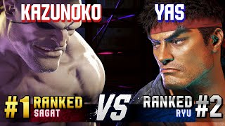Sf6 Kazunoko Ranked Sagat Vs Yas Ranked Ryu High Level Gameplay