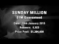 Watch Sunday Million 18/1/15 - Online Poker Show | PokerStars Video