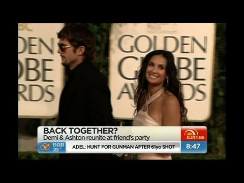 Demi Moore and Ashton Kutcher have reportedly reunited at a friend's party ... Demi Moore and Ashton Kutcher have reportedly reunited at a friend's party ...