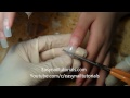 WEDDING ACRYLIC NAIL DESIGN COFFIN NAIL TUTORIAL STEP BY STEP