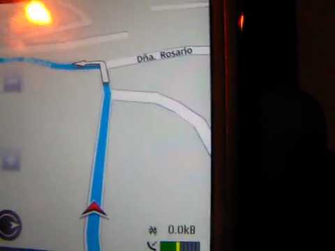 Nokia 5230 GPS Test on a scooter.