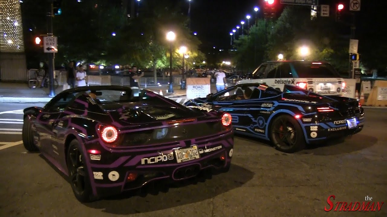 Glow in the Dark Tron Supercars on the Gumball 3000! Team ...