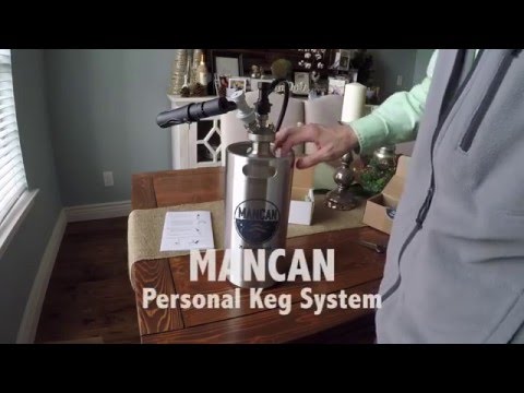 ManCan - a one-gallon, personal keg system, it's not a growler!