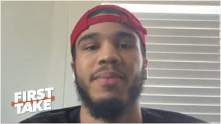 Jayson Tatum on the NBA returning and the Celtics bouncing back from a tough season | First Take
