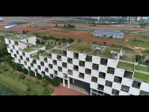 Fly cam view of FPT University Campus