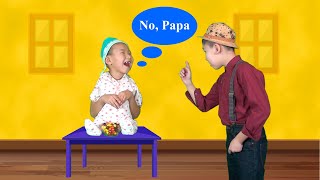 Johny Johny Yes Papa Funny Rhymes for Kids. Educational Songs For Children