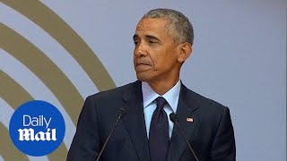 Barack Obama warns of strongman politics and 'racial nationalism' - Daily Mail