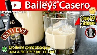 Cómo hacer BAILEYS CASERO | LICOR DE CAFÉ estilo #VickyRecetaFacil