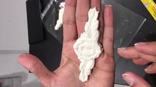 Making a mould with Stamperia mould and Das Air Dry Clay