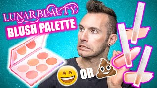 NO BULLSH*T Lunar Beauty MOON PRISM Blush Palette + Gloss Review!