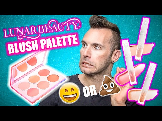 NO BULLSH*T Lunar Beauty MOON PRISM Blush Palette + Gloss Review!
