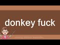 donkey fuck