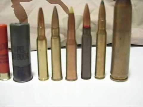  7.62x54R armor piercing, 8mm mauser, 30-06 Springfield and last but