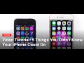 5 Things You Didn't Know Your iPhone Could Do