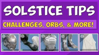 Destiny 2 - Solstice Upgrade Tips Hunter Armor Upgrades, Challenges, & Eaz Minibosses