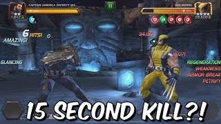 2 Star Captain America Infinity War VS Realm Of Legends Wolverine - Marvel Contest Of Champions