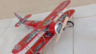 Membuat Pesawat Terbang Mainan Dari Kaleng Fanta - Diy